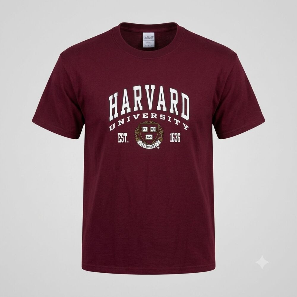 GILDAN HARVARD UNIVERSITY CASUAL CLASSIC EVERYDAY UNISEX T-SHIRT SIZE MEDIUM